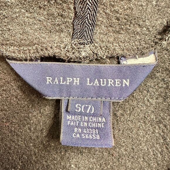 RALPH‎ LAUREN Hooded Fleece Tunic Dress, Girls Size 7 - Picture 12 of 12